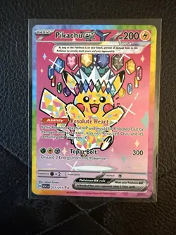 Pokemon Pikachu ex 277/217 SIR Special Illustration Rare Ascended Heroes - Image 1