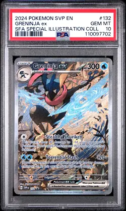 2024 POKEMON SVP EN-SV BLACK STAR PROMO #132 GRENINJA EX PSA 10 - Image 1