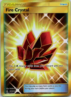 Fire Crystal 231/214 Secret Rare Unbroken Bonds Pokemon NM - Image 1