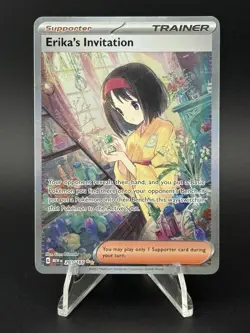 Pokemon TCG Erika's Invitation SIR 203/165 Sv: Scarlet & Violet 151 Holo Rare - Image 1