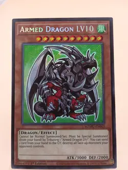 Yugioh! 1x Armed Dragon LV10 MZMU-EN065 Secret Rare 1st Ed NM - Image 1