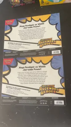 Pokemon TCG - Mega Evolution Ascended Heroes Feraligatr Mega EX Box New & Sealed - Image 2