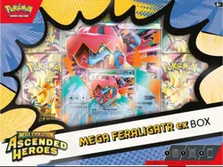 AUTHENTIC Pokemon TCG: Mega Evolution Ascended Heroes - Mega Feraligatr ex Box - Image 1