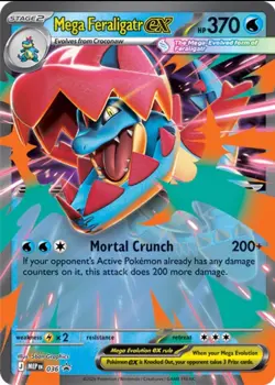 AUTHENTIC Pokemon TCG: Mega Evolution Ascended Heroes - Mega Feraligatr ex Box - Image 2