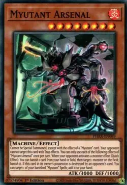 Myutant Arsenal - PHRA-EN089 - Super Rare - 1st Edition NM Yugioh Phantom Rage - Image 1
