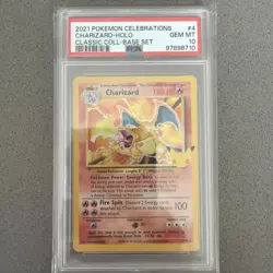 Pokemon Celebrations Charizard 4/102 Holo Base Set Classic Collection PSA 10 - Image 1