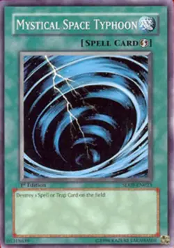 Mystical Space Typhoon SD09 - SD09-EN023 - Common - 1st Edition PL/MP Yugioh Sta - Image 1