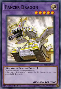 Panzer Dragon - LED2-EN047 - Common - 1st Edition LP Yugioh Legendary Duelists: - Image 1