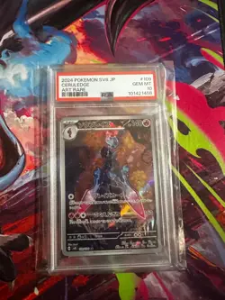 2024 POKEMON SURGING SPARKS #197/191 CERULEDGE ILLUSTRATION RARE PSA 10 - Image 1