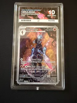 Pokemon TCG Surging Sparks Ceruledge Card 197/191 Ace 10 Gem Mint - Image 1