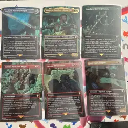 Magic: The Gathering Lord of the Rings Art Series 12 Card Lot Aragorn Legolas - Image 1