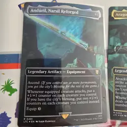 Magic: The Gathering Lord of the Rings Art Series 12 Card Lot Aragorn Legolas - Image 2