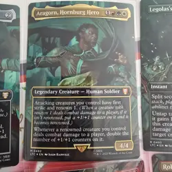 Magic: The Gathering Lord of the Rings Art Series 12 Card Lot Aragorn Legolas - Image 3