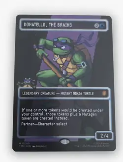 Donatello, the Brains (0085) (Borderless) (Surge Foil) Commander: Teenage Mutant - Image 1