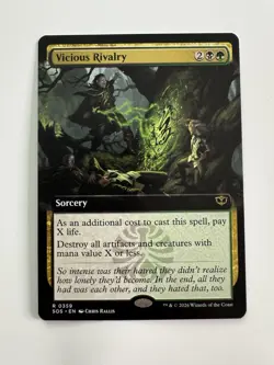 x1 Vicious Rivalry - Extended Art R MTG Secrets of Strixhaven M/NM, English - Image 1