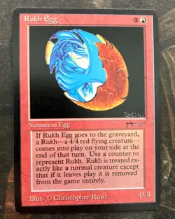 *** ARABIAN NIGHTS Rukh Egg (Dark) *** NM-Mint Beauty! - Vintage Magic MtG - Image 1