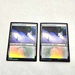 Lot of 2 Snow-Covered Forest 284 Foil LP Kaldheim 284 Snow Forest 2X - Image 1