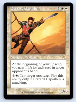 Magic: The Gathering Gerrard Capashen Apocalypse RARE 11 Brom NM - Image 1