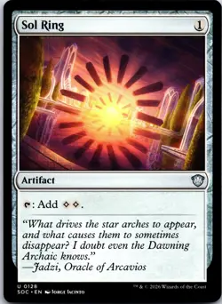 Sol Ring 128 Uncommon Commander: Secrets of Strixhaven Magic: The Gathering NM - Image 1