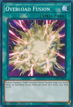 Overload Fusion - LEDD-ENB16 - Common - 1st Edition NM Yugioh Legendary Dragon D - Image 1