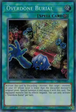 Overdone Burial - CIBR-EN063 - Secret Rare - 1st Edition LP Yugioh Circuit Break - Image 1