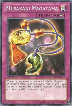 Musakani Magatama - SDWA-EN037 - Common - 1st Edition NM Yugioh Starter Deck Car - Image 1