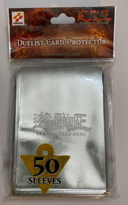 Yugioh Duelist Card Protector Metallic Silver Konami - 50 Sleeves 96KT - Sealed - Image 1
