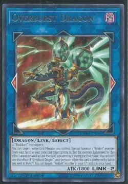Overburst Dragon - CHIM-EN092 - Rare - 1st Edition NM Yugioh Chaos Impact - CHIM - Image 1