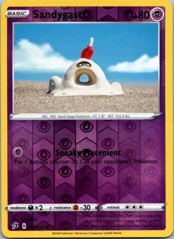 NM - Sandygast #081/192 | Reverse Holo Common | SWSH02: Rebel Clash - Image 1