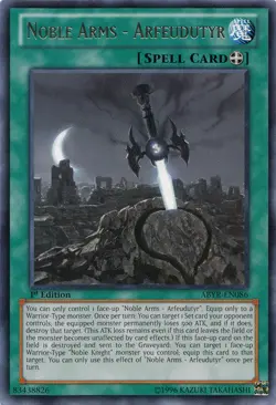 Noble Arms - Arfeudutyr - ABYR-EN086 - Rare - 1st Edition NM Yugioh Abyss Rising - Image 1