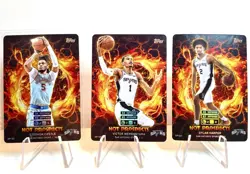 2025 Match Attax Victor Wembanyama, Harper, Castle Hot Prospects Lot (3) Spurs - Image 2