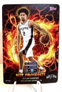 2025 Match Attax Victor Wembanyama, Harper, Castle Hot Prospects Lot (3) Spurs - Image 5