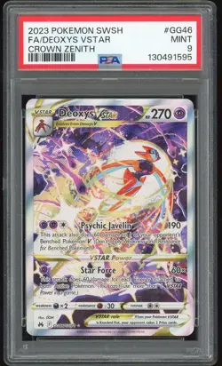 2023 Pokemon Crown Zenith #GG46 Deoxys VSTAR FA Full Art PSA 9 MINT 130491595 - Image 1