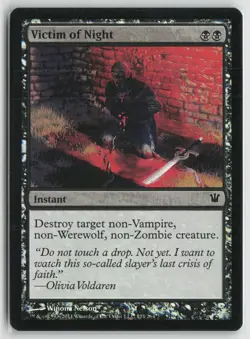 Victim of Night Lightly Played Foil 124 Innistrad Magic: The Gathering - Image 1