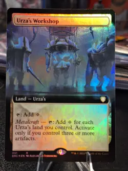 FOIL Urza's Workshop Extended Art Commander: the Brothers' War - Image 1