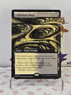 MTG Turbulent Moor (Extended Art) 104 Commander: Secrets of Strixhaven - Image 1