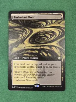 MTG Turbulent Moor (Extended Art) 104 Commander: Secrets of Strixhaven - Image 3