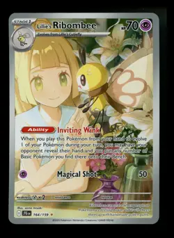 Lillie's Ribombee 164/159 Journey Together 2025 IR Holo Rare Pokemon Card TCG - Image 1
