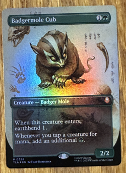 MTG Avatar: The Last Airbender, Badgermole Cub - Borderless Foil - Image 1