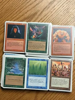 MTG Lot of 450 Bulk Cards WHITE Border! Vintage Magic The Gathering - Image 1