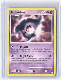 Duskull 80/130 Common Diamond & Pearl Pokemon Near Mint - Image 1