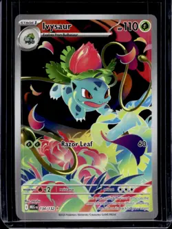 2025 Pokemon Mega Evolution Ivysaur Illustration Rare #134/132 - Image 1
