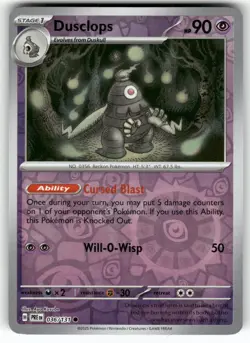 Dusclops 036/131 Common Prismatic Evolutions Pokemon Reverse Holo Near Mint - Image 1
