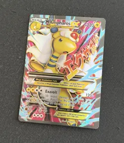 M Ampharos EX 88/98 Ancient Origins 2015 English Full Art Ultra Rare Holo - Image 1