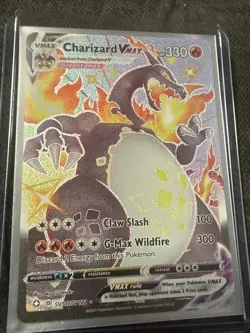 Pokemon TCG Charizard VMAX Shining Fates SV107/SV122 Holo Shiny Ultra Rare - Image 1