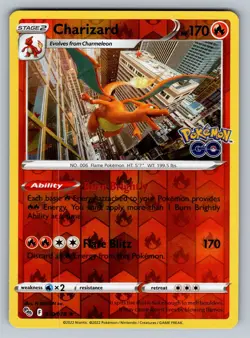 Charizard Holo Rare Pokemon GO 010/078 NM - Image 1