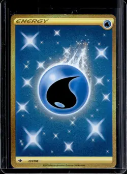 2021 Pokemon SWSH Chilling Reign Water Energy #231/198 - Image 1