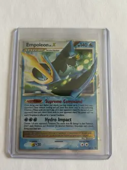 Pokemon Empoleon LV.X DP11 Diamond and Pearl Black Star Promo 2007 - Image 1