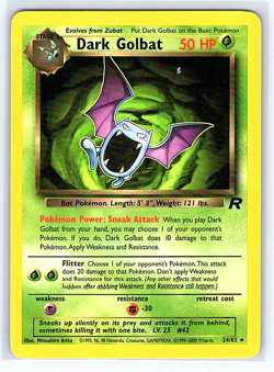 Dark Golbat 24/82 Team Rocket NM or LP Pokemon Card - Image 1