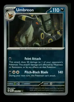Umbreon 059/131 MASTER BALL Prismatic Evolutions 2025 Pokemon Card TCG - Image 1